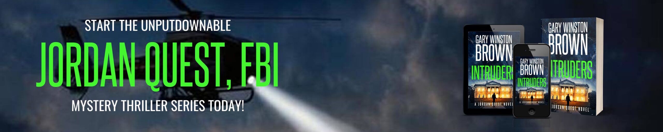 JQ Website Series page Header Jordan Quest - FBI Thriller Series
